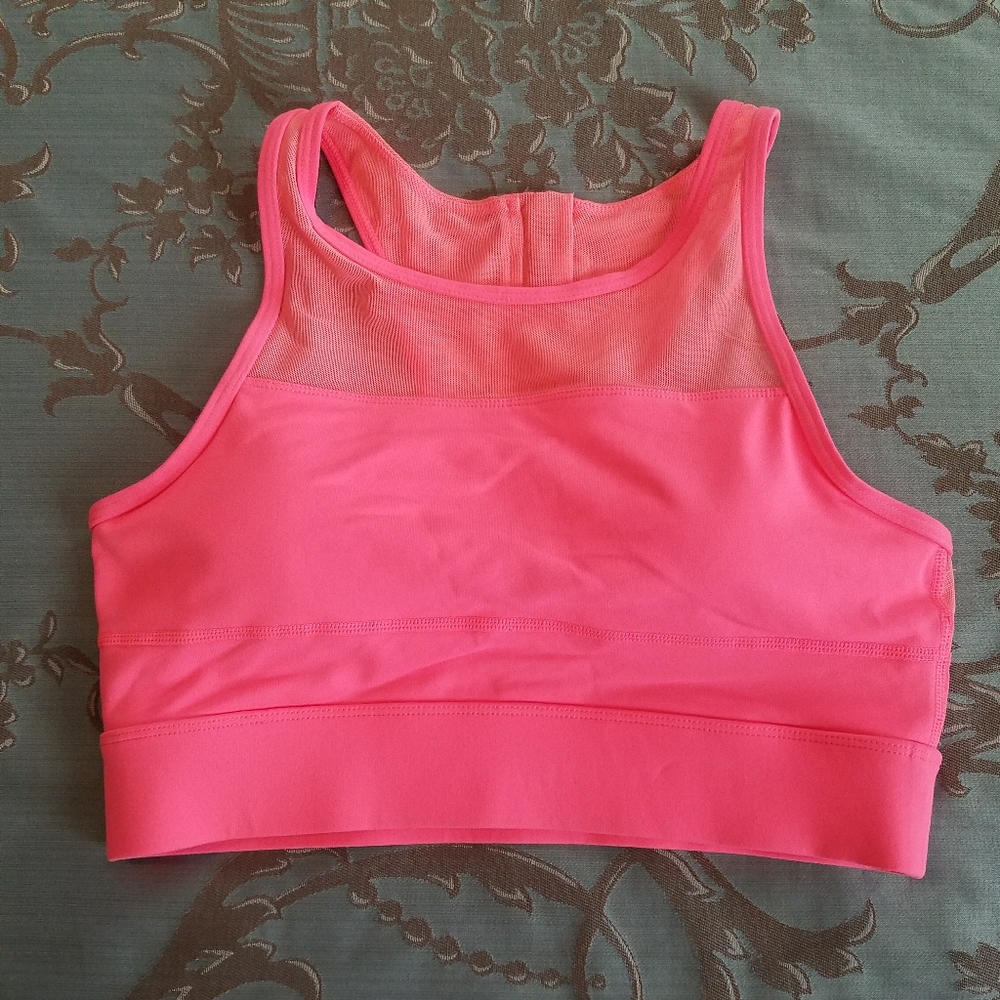 Zyia Active Coral Pink All Star Sport Bra  Women's Size Medium